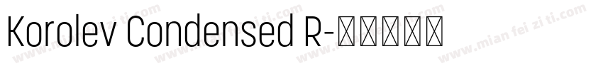 Korolev Condensed R字体转换